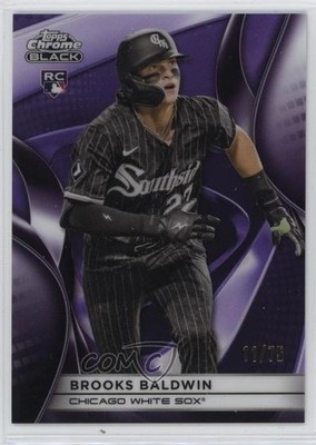 2025 Topps Chrome Black Purple Refractor 11/75 Brooks Baldwin #131 Rookie RC tw0