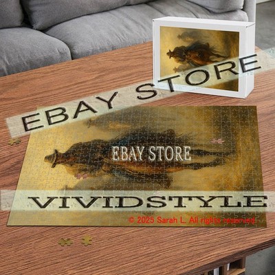 Cowboy Frontier Western rustic 500pc jigsaw puzzle 15X20.5 in