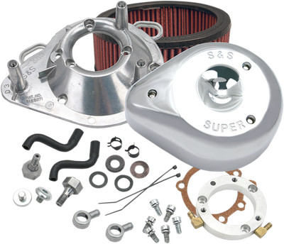 S & S Cycle Teardrop Air Cleaner Kit Chrome #170-0303B