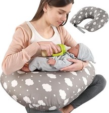 Nursing Pillow Multifunctional Breast Feeding Pillow for Baby with Adjustable Wa