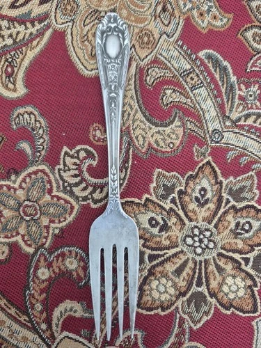 Antique Sterling INTERNATIONAL FONTAINE 1924 Salad Dessert Fork 35 Gram Floral