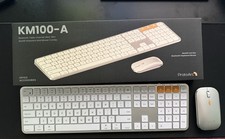 ProtoArc Backlit Bluetooth Keyboard and Mouse Combo, Full Size Wireless, KM100-A