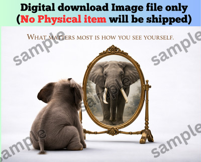 Motivational photo print AI art picture digital background for pc mobile wall