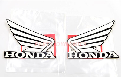 ORIGINAL Honda-CB/CBR Wing Flügel-10cm-WEISS/SCHWARZ-Sticker-Aufkleber-100mm