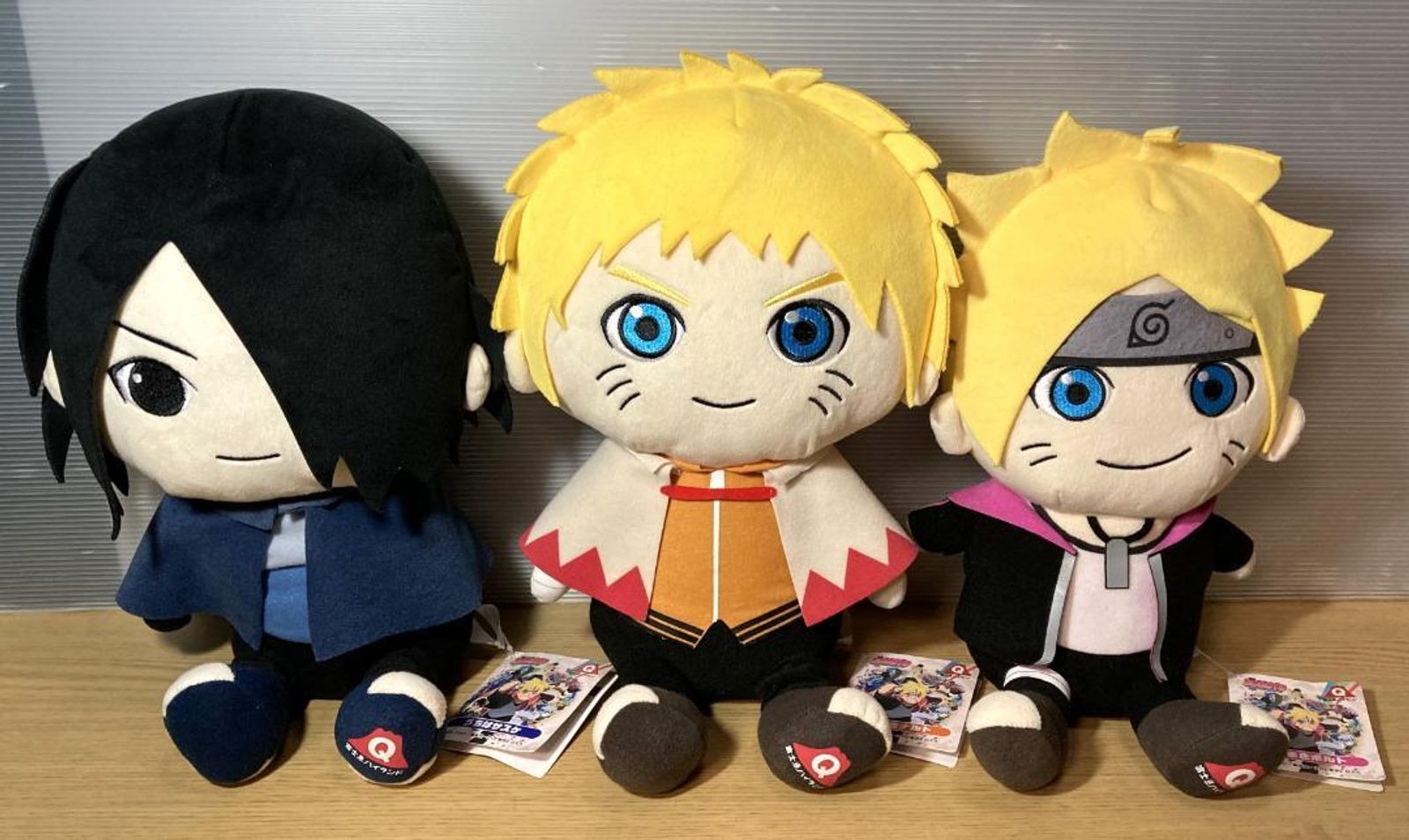 BORUTO Fujikyu Highland Limited Plush Dolls Set Naruto Boruto Sasuke NEW w/ Tag