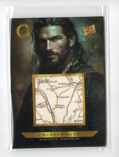 2025 Pieces of the Past Pirates Charles Vane JUMBO MAP RELIC #610 c