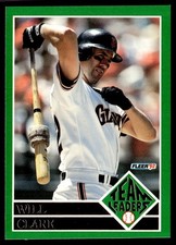 1992 Fleer Team Leaders Will Clark San Francisco Giants #8