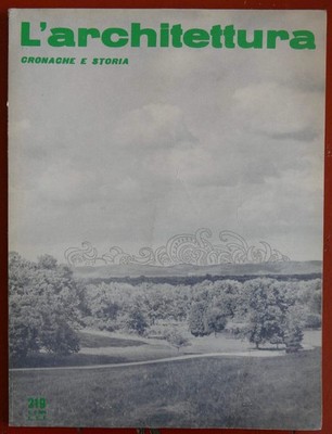 L'Architettura Nr.219/1974 Italienisches Architekturmagazin Architettura BoxAR19_22