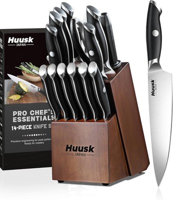 HENCKELS Statement Premium Quality 15-Piece Set with Block Natural Razor-Sharp