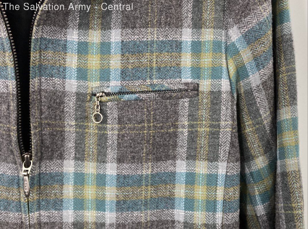 Pendleton Womens Multicolor Plaid Collared Pocket… - image 4