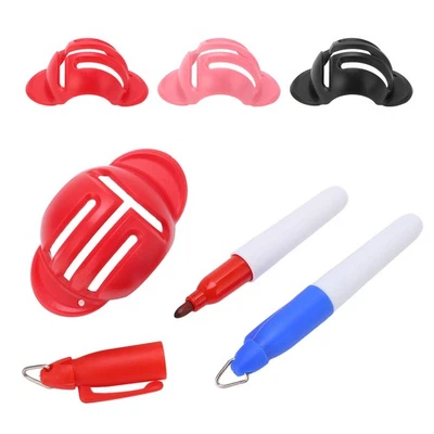 Line Drawing Device Marker Schablone Golfball Triple Track 3 Line Marker