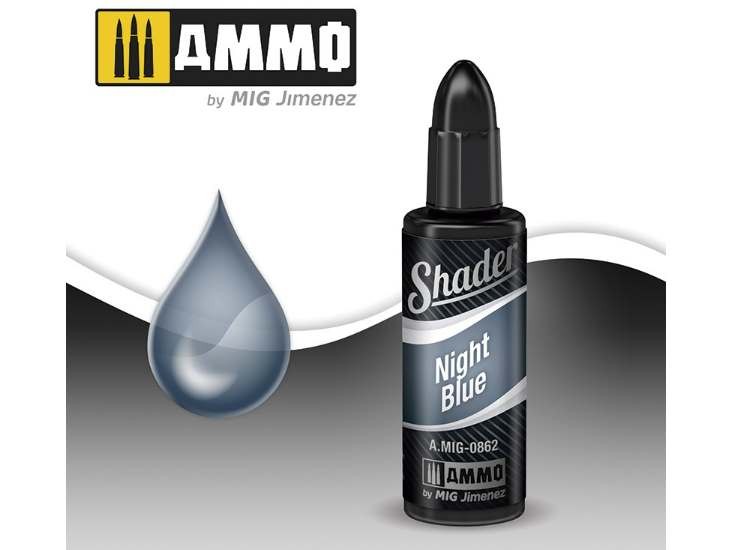 Ammo Mig A.Mig0862 10ml - Acrylic Shader - NIGHT BLUE