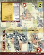 Papua New Guinea 2011. Traditional Dance. Victory Dance (MNH OG **) StampPack