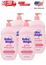 Baby Magic Gentle Baby Lotion | 30 Fl Oz (Pack of 4) | Vitamins & Aloe | Free of