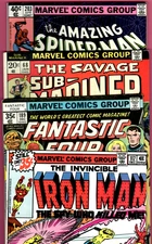 Amazing Spider-Man 203  Sub-Mariner 68  Fantastic Four 189  Iron Man 117  (7.5)