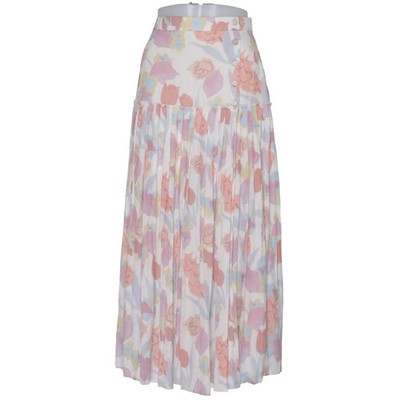 Ted Baker, Rock, Größe: S, Weiß/Mehrfarbig, Polyester, Blumen, Damen #fpR
