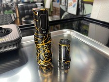 Fk Irons Flux Max 3.2 Stroke Golden Dragon Tattoo Machine  2 Powerbolt II Batts