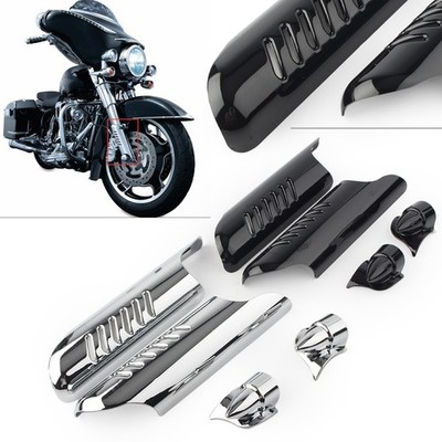 For Harley Touring FLHT 2000-13 Chrome Fitk Lower Leg Deflectors Shield Cover