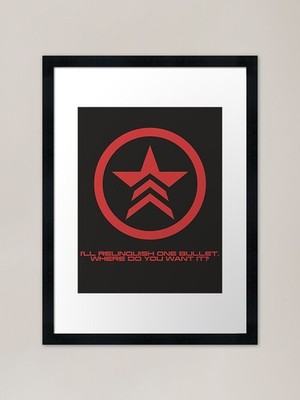 Mass Effect Commander Shepard Reneg gerahmtes Wandbild Poster Leinwanddruck Bild