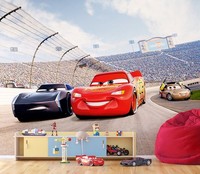 Disney Cars Kinder Schlafzimmer Wandbild Tapete Riesig GrößE Kommt Mit Klebend