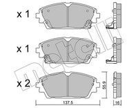 Metelli BremsbeläGe BremsklöTze Vorne FüR Mazda 3 SchräGheck BP 2.0 Mild