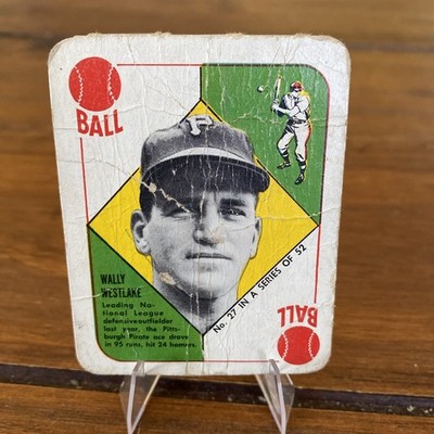 1951 Topps Red Backs Wally Westlake #27 Pittsburgh Pirates *Poor