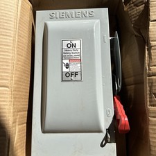 NEW SIEMENS HF361 HEAVY-DUTY SAFETY SWITCH 30A/600V/3P/60HZ