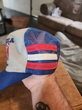 Vintage 3 three stripe trucker hat Georgia Best Of Dixie Made In the USA