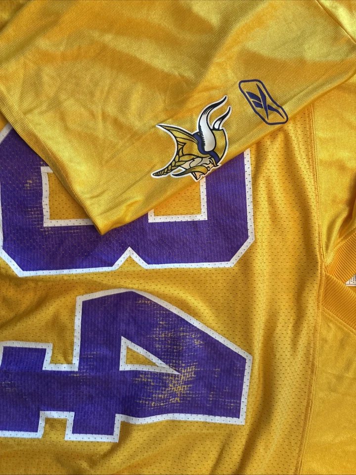 Camiseta Minnesota Vikings Randy Moss. The Jersey Is A Vintage Reebok Modelo GG - Imagem 4 de 4