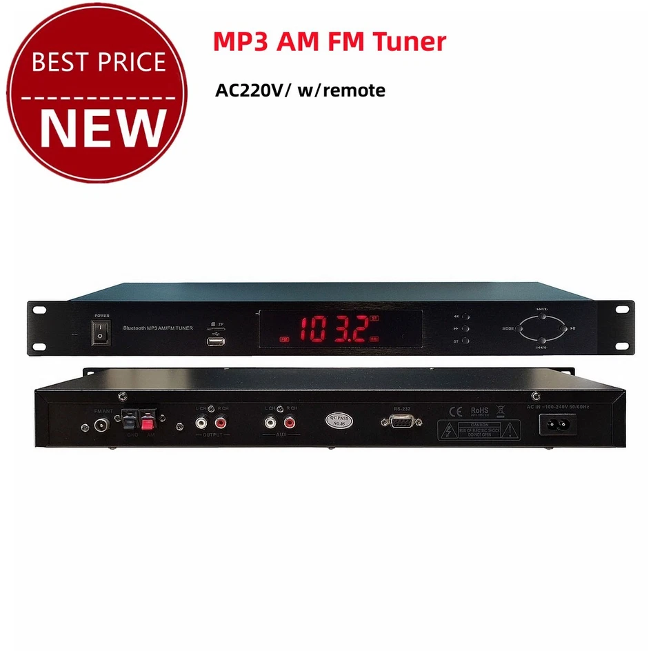 Sintonización estéreo Bluetooth con control remoto para Bluetooth/USB/TF/MP3/AM/FM JV-F508R nuevo Foto 2 de 4