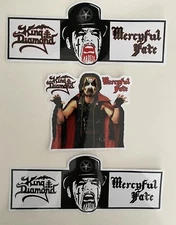 KING DIAMOND STICKER Set MERCYFUL FATE STICKER Heavy Metal Sticker Set 666