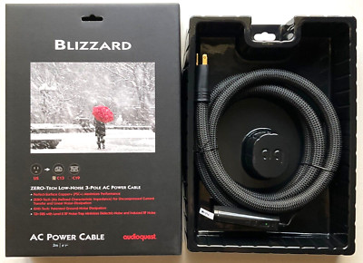 AudioQuest Blizzard C13 Power Cord - 2 Meter - New- Open Box - Authorized Dealer