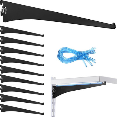 10 Pack Shelf Bracket Adjustable Shelving Brackets Single Track Double Track Sys