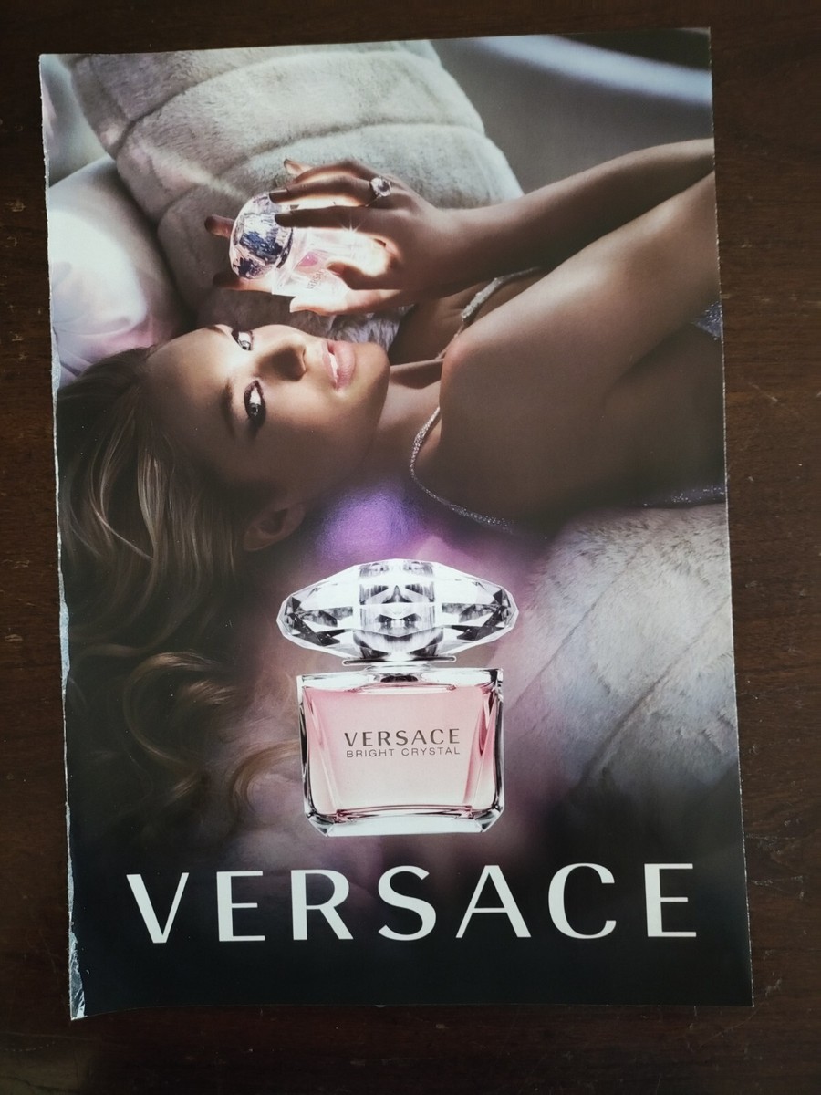 Versace Bright Crystal Perfume Full Page Color Magazine AD