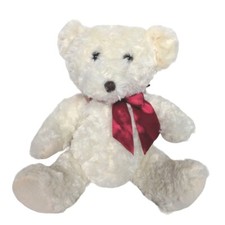 Dan Dee Collector's Choice Valentines Day White Bear Plush Stuffed Animal 11.5"