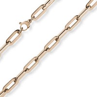 8Mm Paper Clip Armband Armschmuck Armkette 585 Gold Rotgold 19Cm