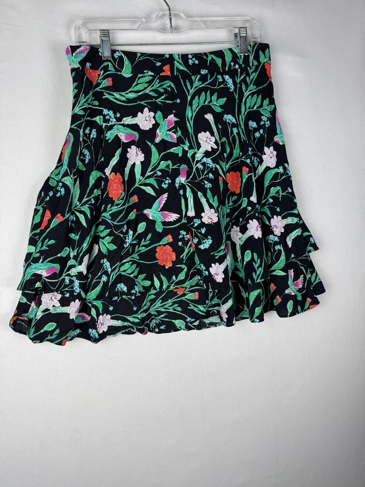 Falda Kate Space The Rules Mujer 12 Volantes Florales Floral Boho Midi Plisada Foto 2 de 4