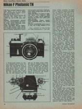 Nikon/Miranda  -F Photomic TN/Sensorex - Original Camera Magazine Report - 1967