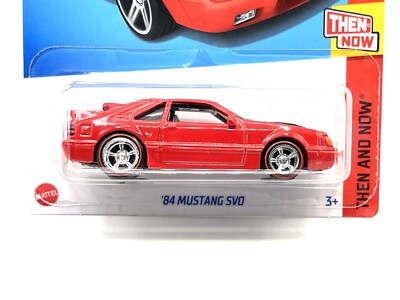 2024 Hot Wheels '84 Ford Mustang SVO (red) #192 SUPER CUSTOM WHEEL SWAP by AEB