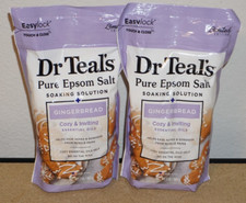  2 Set Dr Teals Epsom Salt Limited Edition Gingerbread 2 lbs.