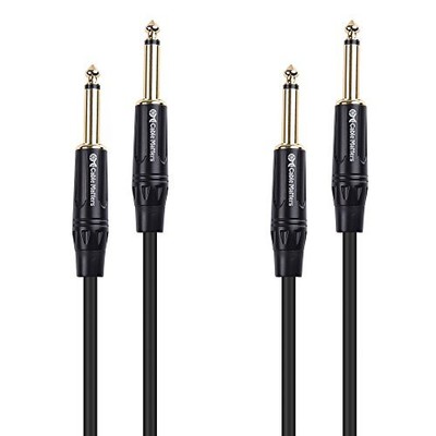 Cable Matters Gitarrenkabel Gitarre Shield 1.8m 2pcs Set 6.35mm Stereo Stecker