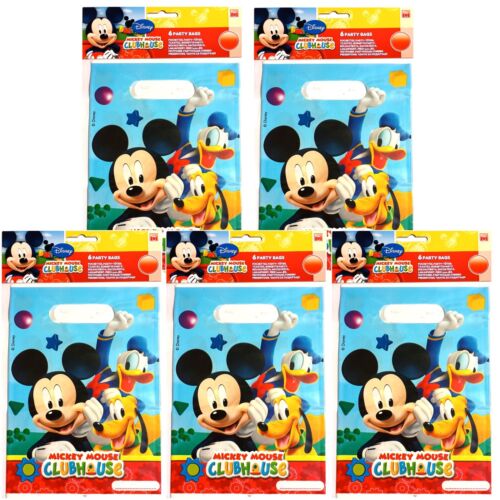 30 DISNEY MICKEY MOUSE CLUB HOUSE PARTY LOOT BAGS - Mickey Donald Pluto - Picture 1 of 2