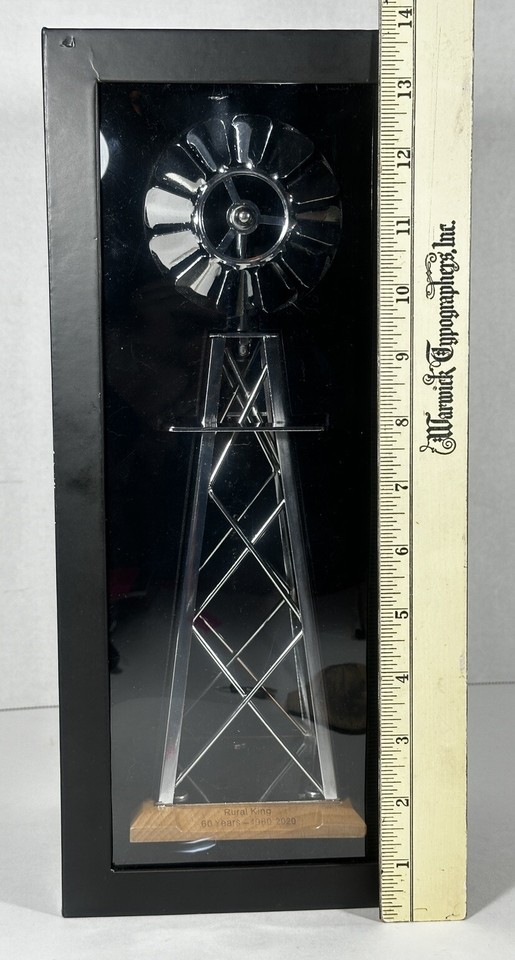 Rural King Windmill 60th Anniversary Metal & Wood in Box, Farm Store