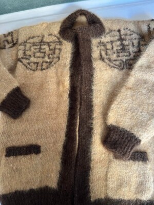 Hand Knit Chow Chow Cardigan  NOW REDUCED TO £30