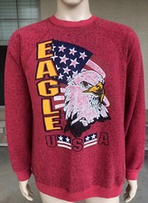 Vintage Tultex Sweats Appeal Eagle USA Crewneck Sweatshirt USA Made Size XL