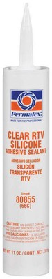 Permatex Clear Silicone 11 Oz - 80855
