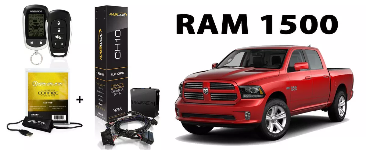 Flashlogic Remote Starter Dodge RAM 2013 2017 1500 2500 3500 with
