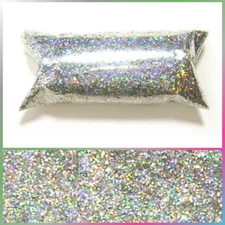 Silver Jewels Solvent Resistant Holographic Rainbow Glitter - Large .025"