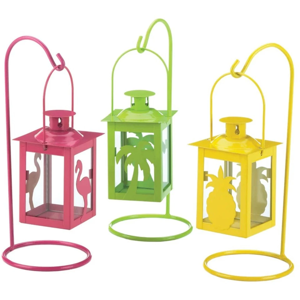 3件套金属热带灯笼悬挂桌子中心装饰品甲板露台家居装饰 — 第 4/4 张图片