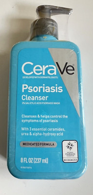 CeraVe Psoriasis Skin Therapy Cleanser 2% Salicylic acid 237ml 8 Oz Exp09/25